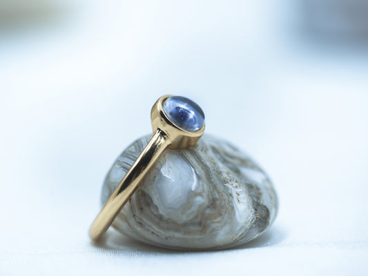 Gold Petite Circle Mood Ring