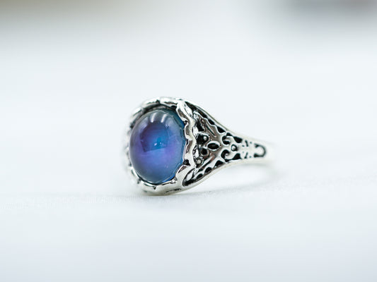 Elite Oval Pattern Mood Ring