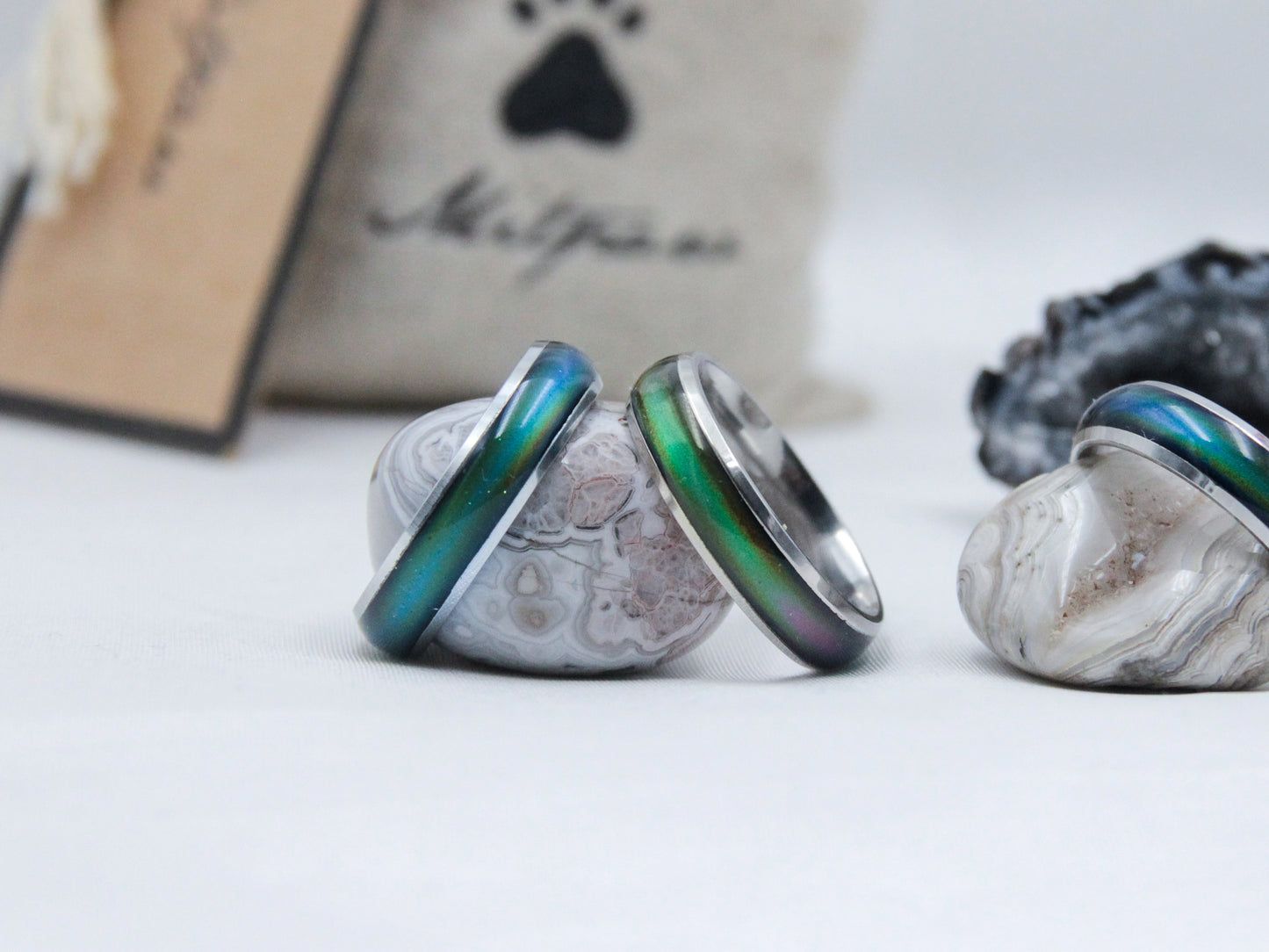 Silver Stainless Steel Mood Ring