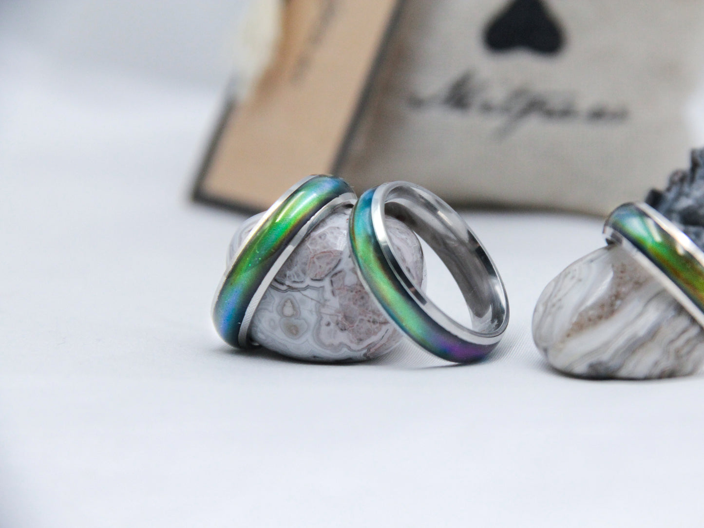 Silver Stainless Steel Mood Ring
