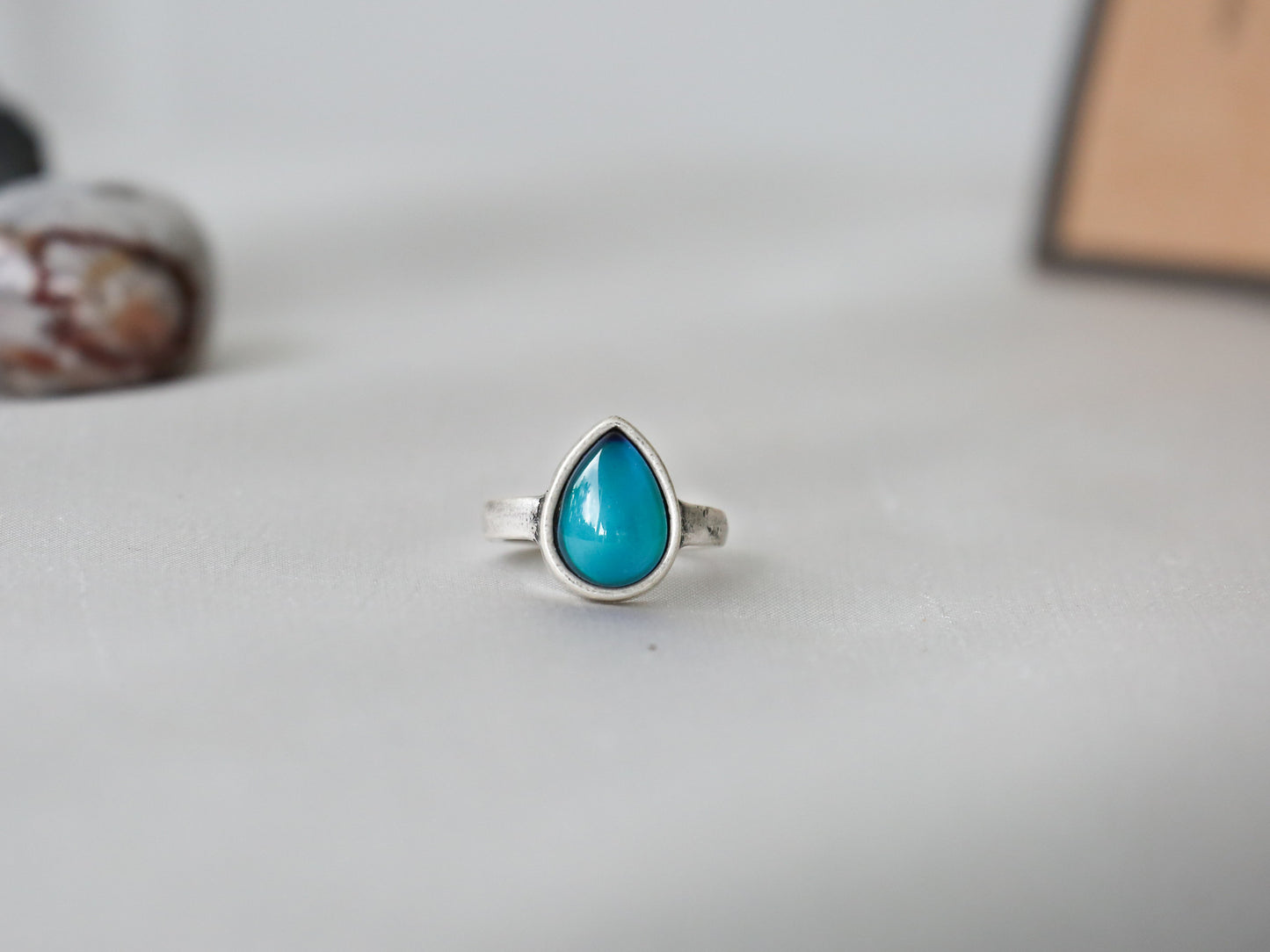 Bohemian Water Drop Shaped Mood Ring - Mitpaw