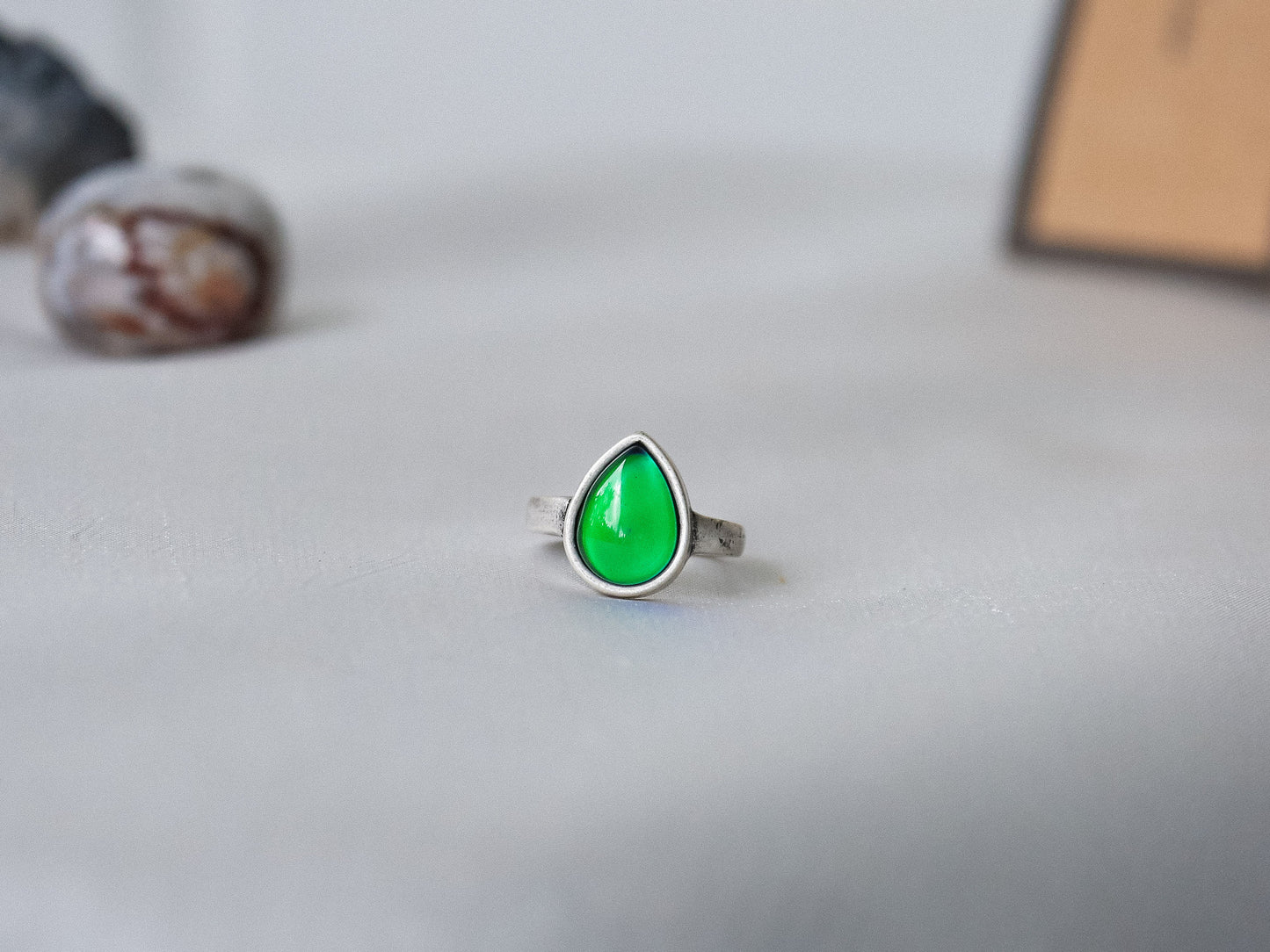 Bohemian Water Drop Shaped Mood Ring - Mitpaw