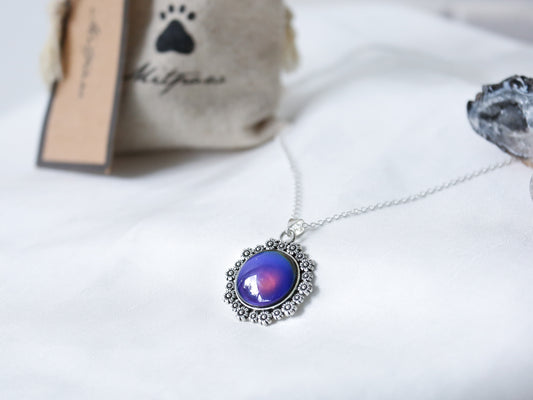 Petal Colour Changing Necklace with 925 Silver Chain - Mitpaw