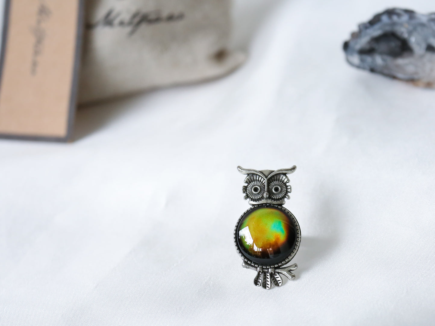 Owl Mood Ring with Iconic Features - Mitpaw