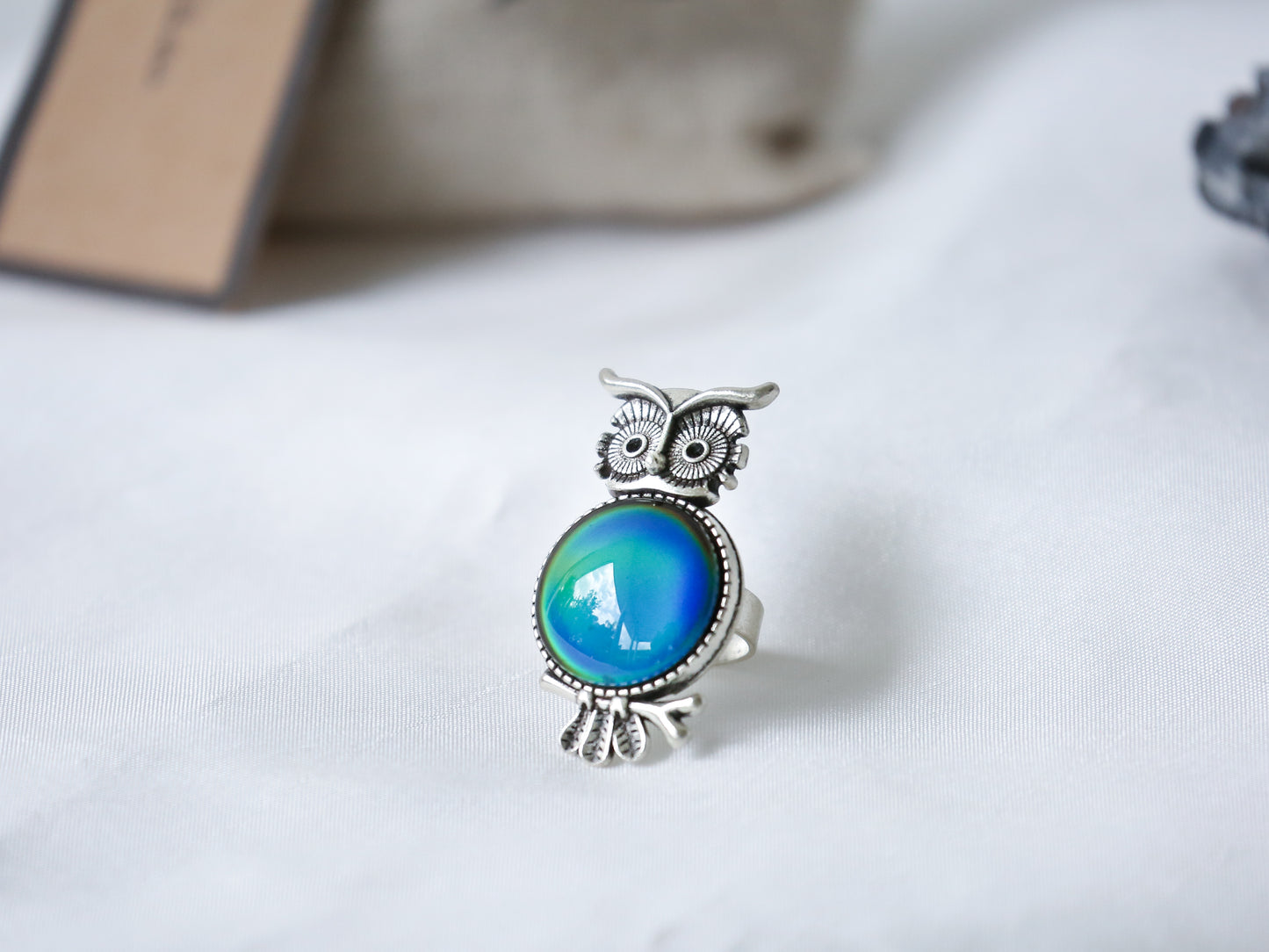 Owl Mood Ring with Iconic Features - Mitpaw