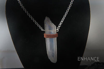 Natural Crystal Quartz Necklace.