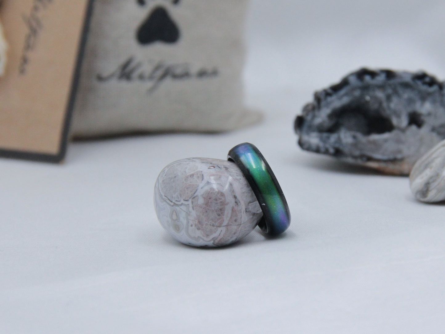 Black Stainless Steel Mood Ring