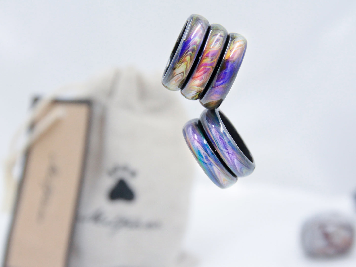 Opalescent Magnetic Hematite Mood Ring - Mitpaw