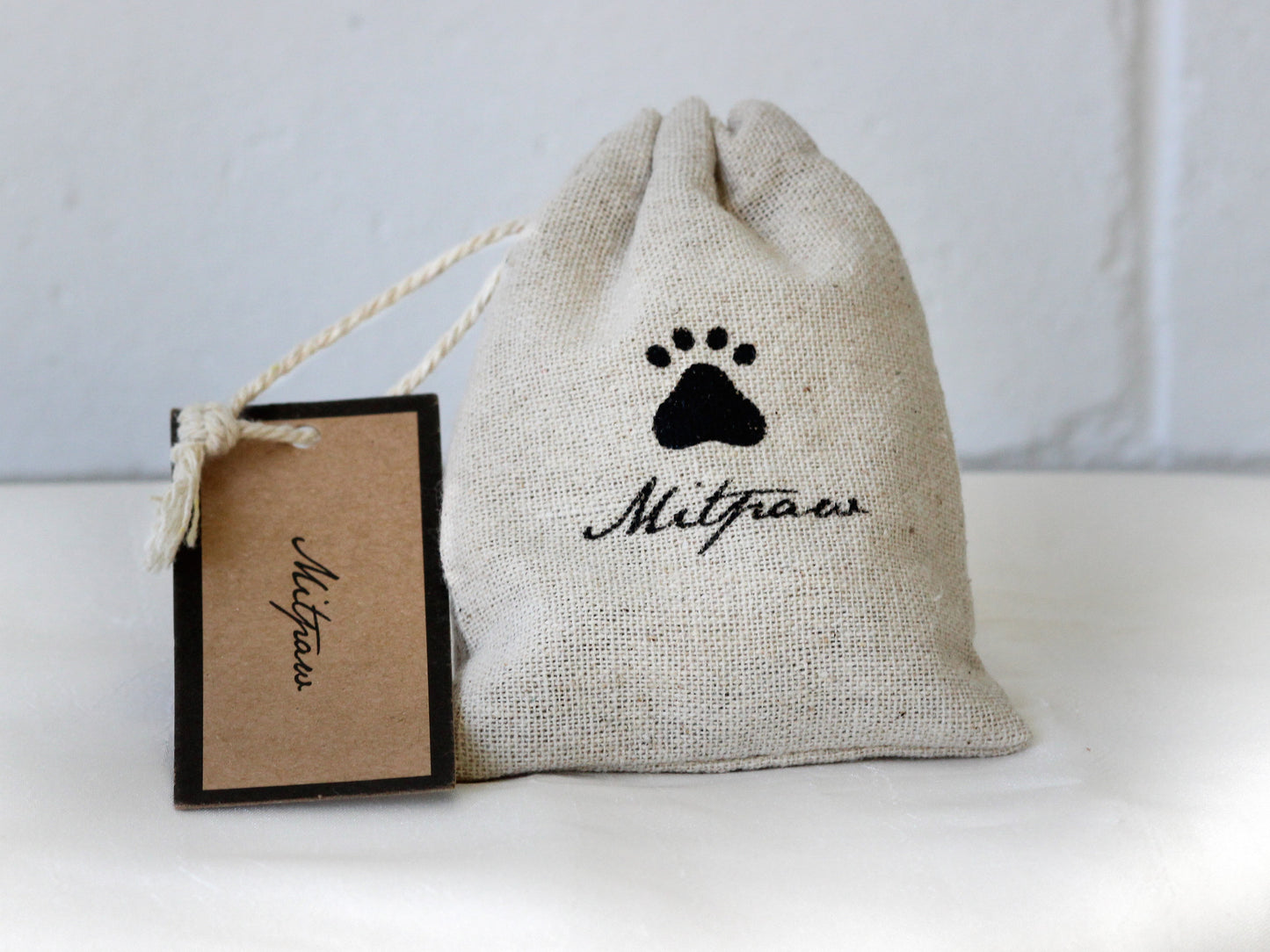 Silver Plated Triangle Ring + Canvas Gift Bag - Mitpaw