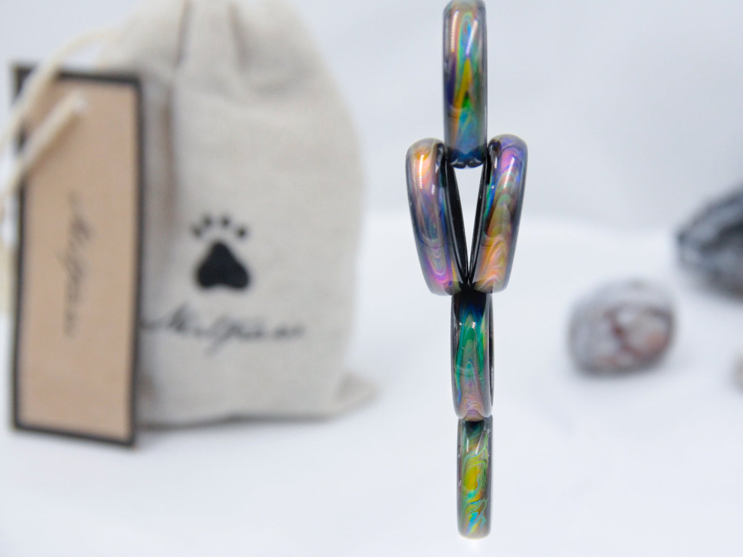 Opalescent Magnetic Hematite Mood Ring - Mitpaw