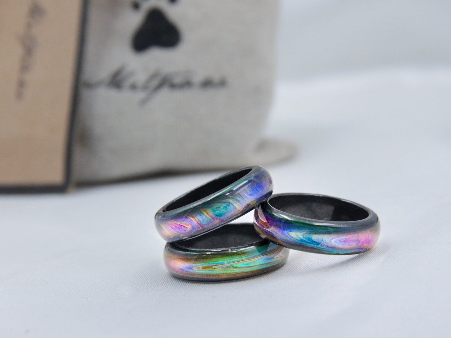 Opalescent Magnetic Hematite Mood Ring - Mitpaw