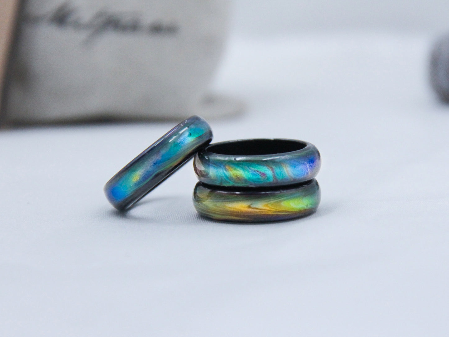 Opalescent Magnetic Hematite Mood Ring - Mitpaw