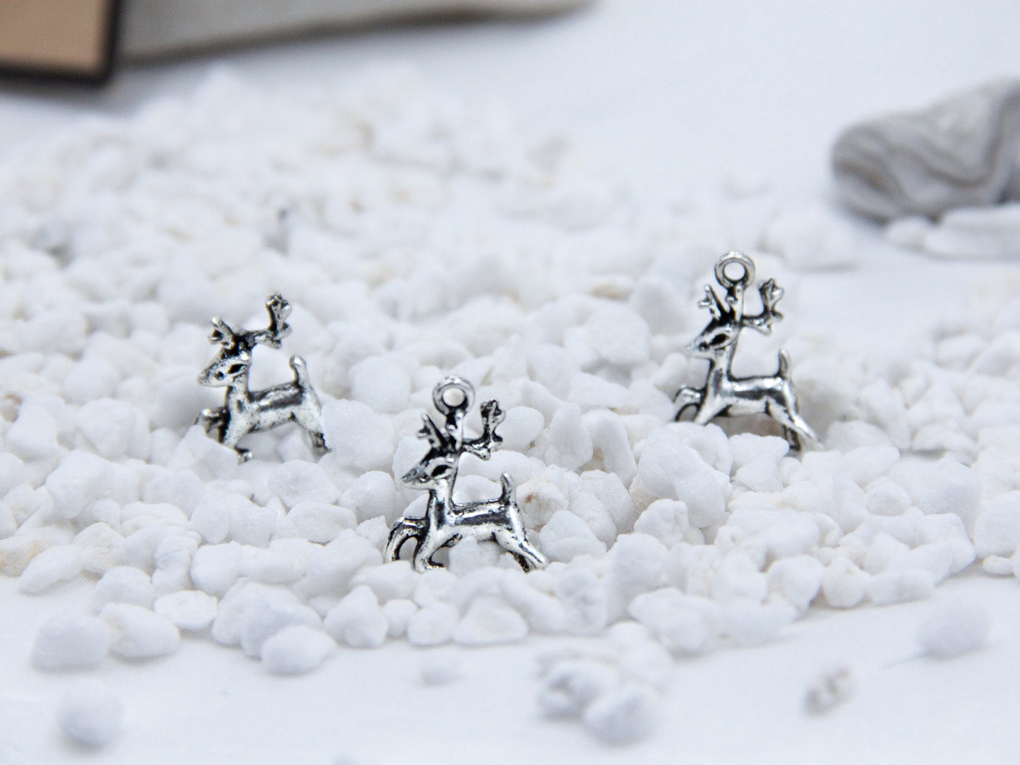 Silver Reindeer Pendant Necklace with 925 Silver Chain - Mitpaw