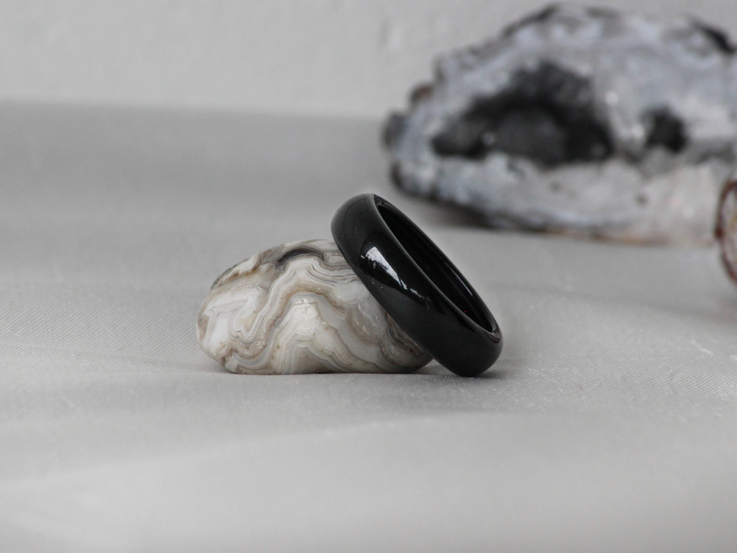 Beautifully Coloured Agate Stone Rings + Free Gift bag - Mitpaw