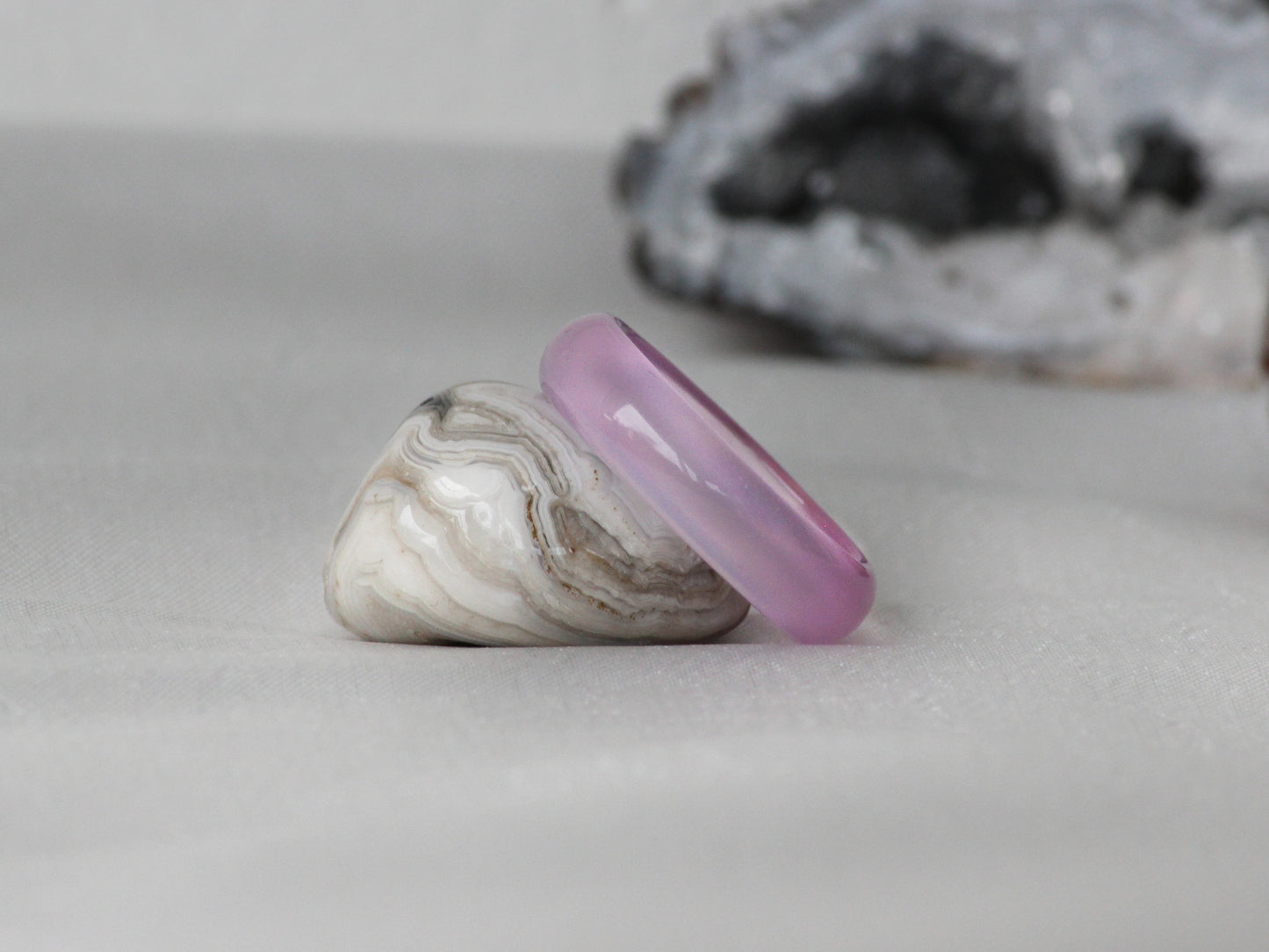 Beautifully Coloured Agate Stone Rings + Free Gift bag - Mitpaw