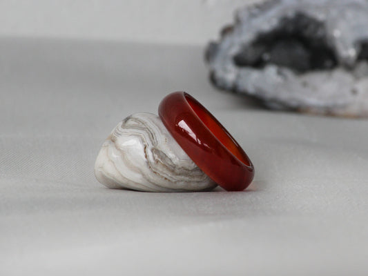 Beautifully Coloured Agate Stone Rings + Free Gift bag - Mitpaw