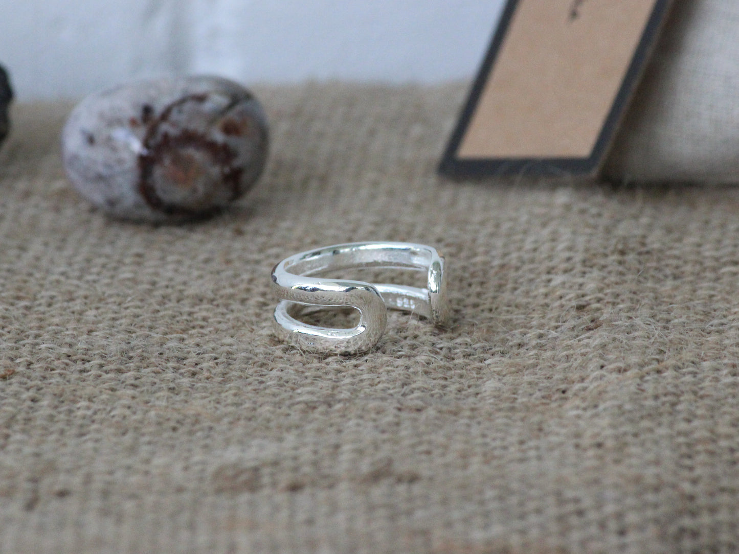 925 Sterling Silver Layered Inspired Ring.