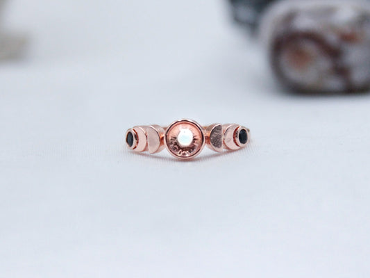 Moonstone Retro Rose Gold Ring
