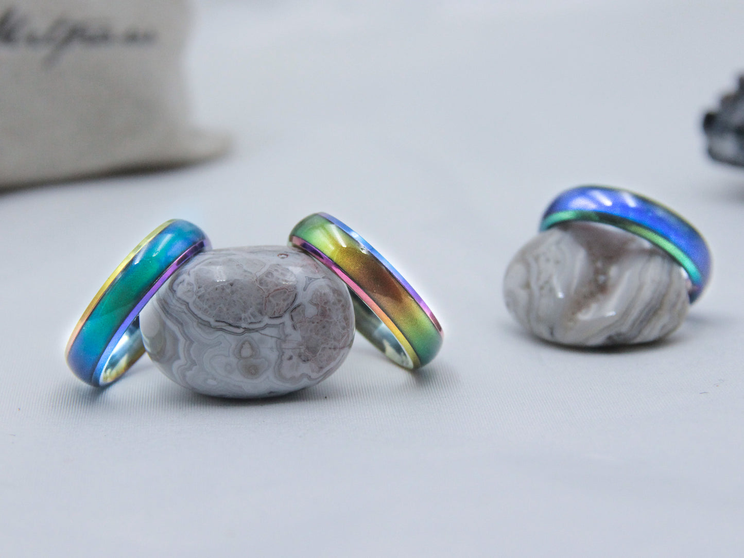 Rainbow Stainless Steel Mood Ring