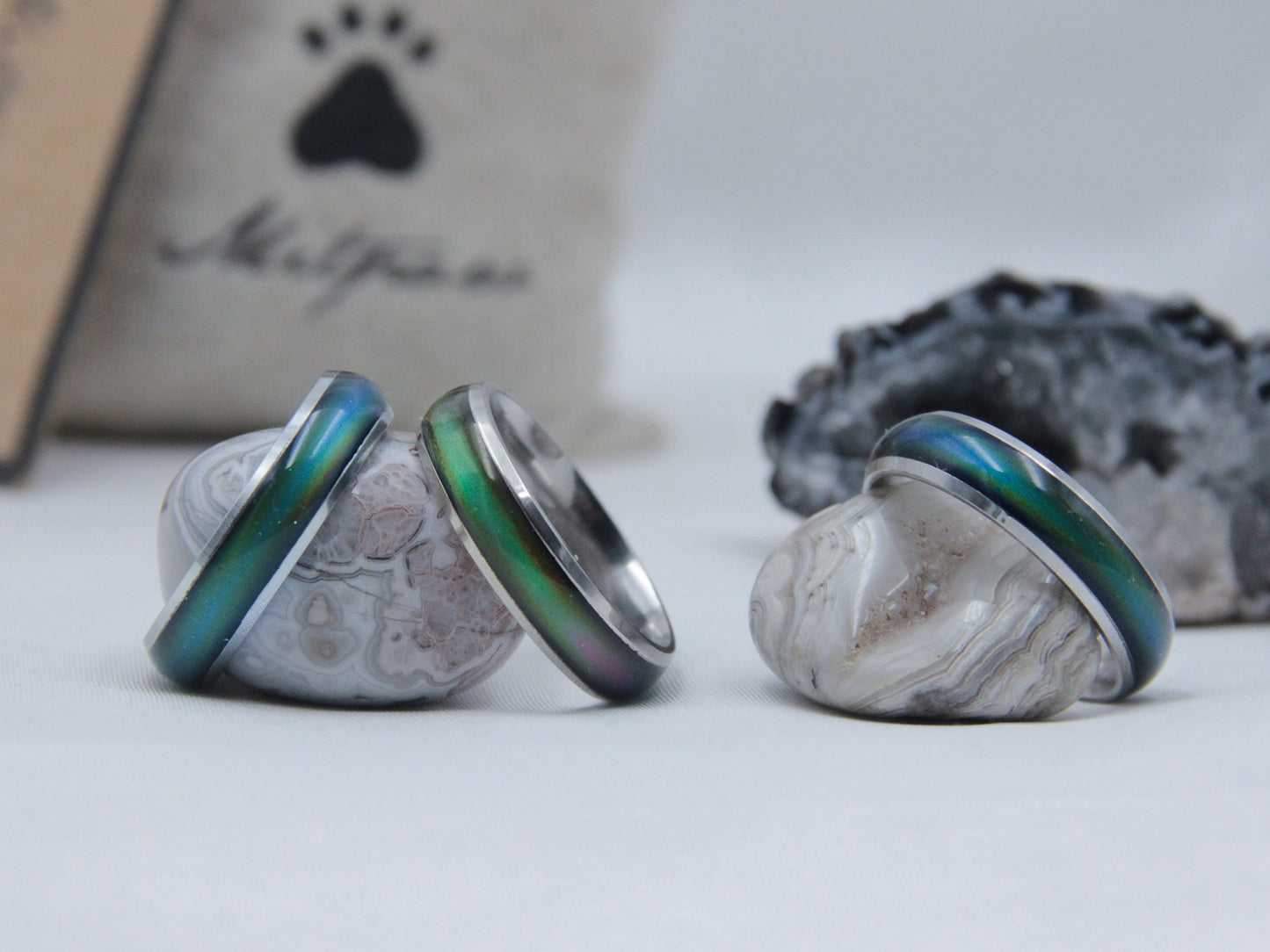 Silver Stainless Steel Mood Ring