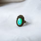 Bronze Ribbon Mood Ring with Iconic Features