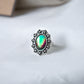 Silver Daisy Mood Ring with Iconic Features