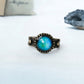 Antique Gold Plating Decorative Circle Stone Mood Ring