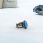Antique Gold Plating Floral Oval Stone Mood Ring
