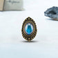Antique Gold Plating Decorative Oval Stone Mood Ring