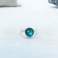Antique Silver Plating Circle Stone Mood Ring