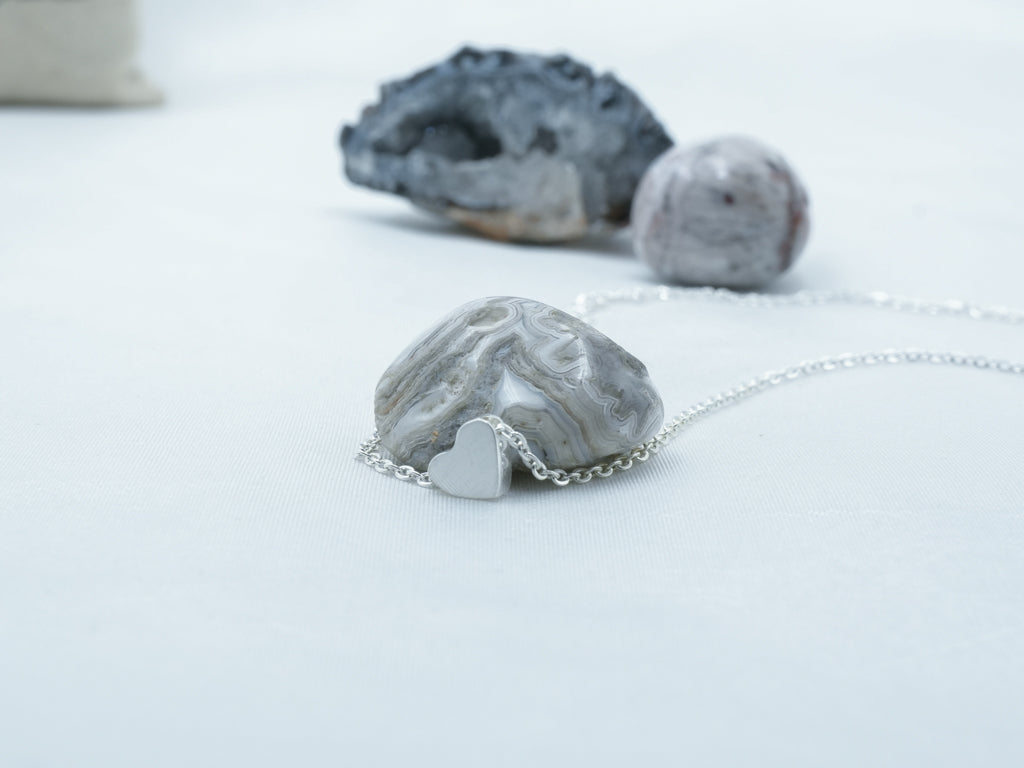 Stainless Steel Heart Charm Necklace