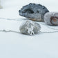 Stainless Steel Reindeer Charm Necklace