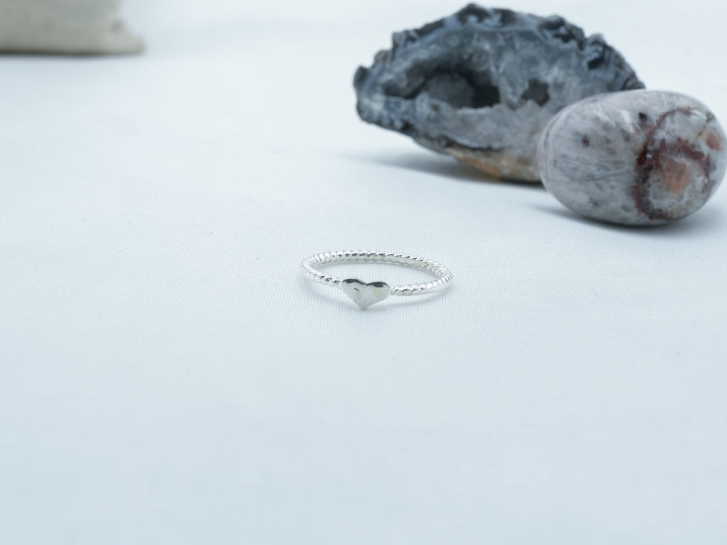 Silver Plated Heart Ring