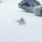 Silver Plated Triangle Ring