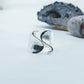 925 Sterling Silver Ribbon Inspired Ring