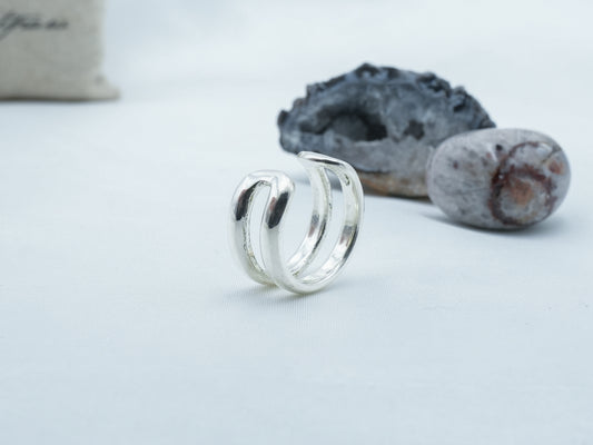 925 Sterling Silver Layered Inspired Ring