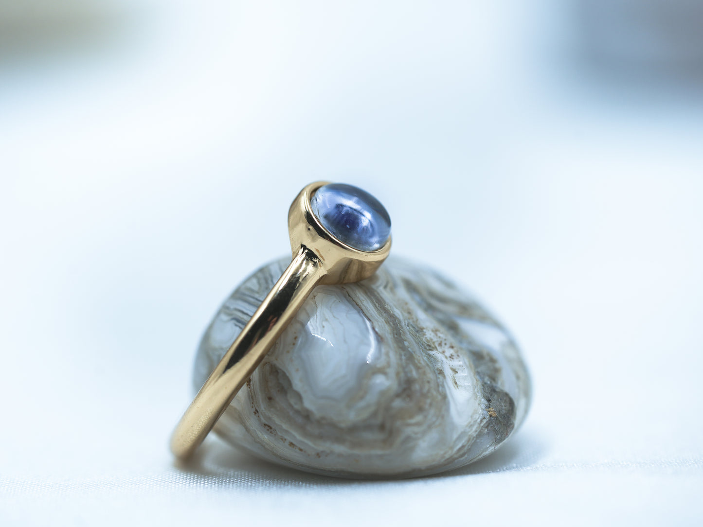 Gold Petite Circle Mood Ring