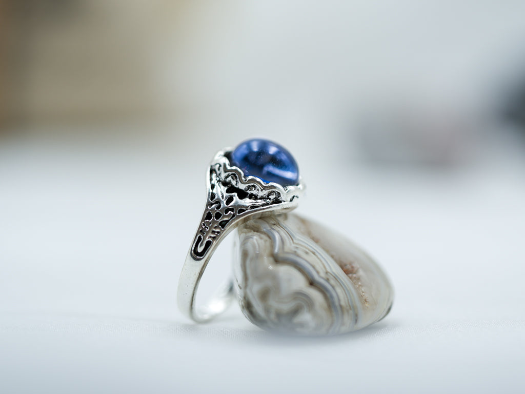 Elite Oval Pattern Mood Ring