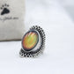 Antique Silver Plating Oval Stone Mood Ring