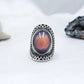 Antique Silver Plating Oval Stone Mood Ring