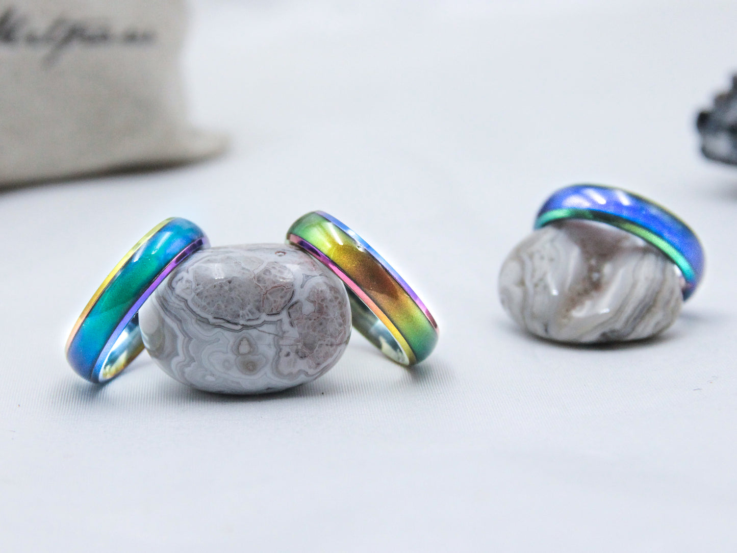 Rainbow Stainless Steel Mood Ring