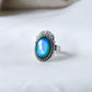 Silver Ribbon Mood Ring with Iconic Features