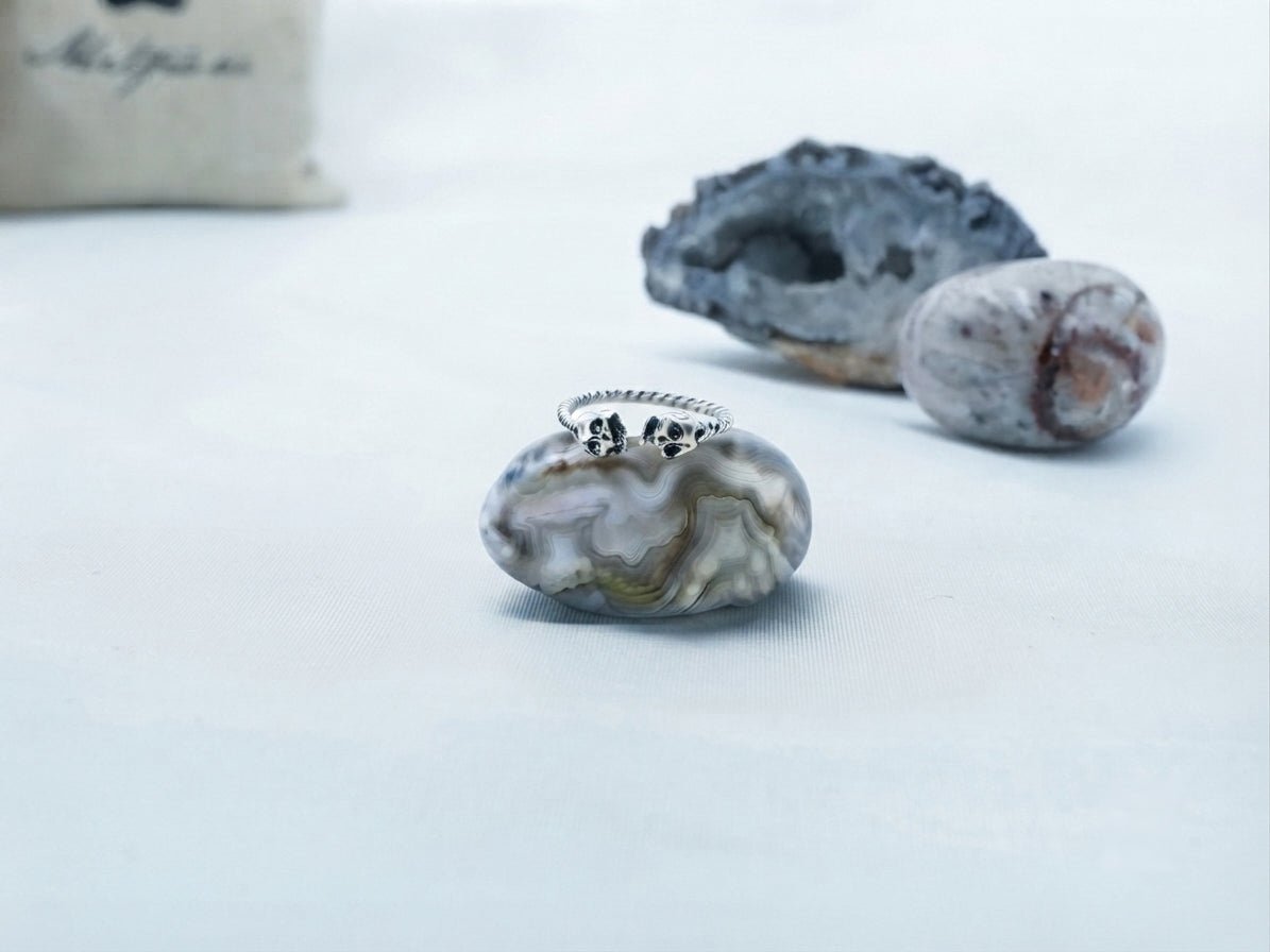 Silver Plated Skull Ring