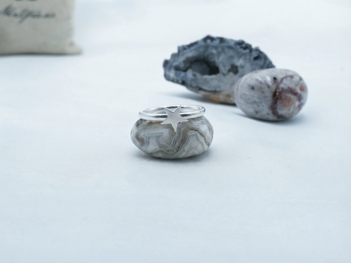 Silver Plated Star Ring