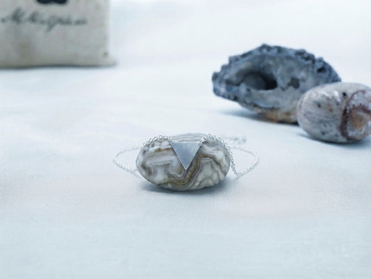 Stainless Steel Triangle Necklace