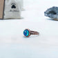 Antique Rose Gold Plating Circle Stone Mood Ring