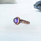 Antique Rose Gold Plating Circle Stone Mood Ring