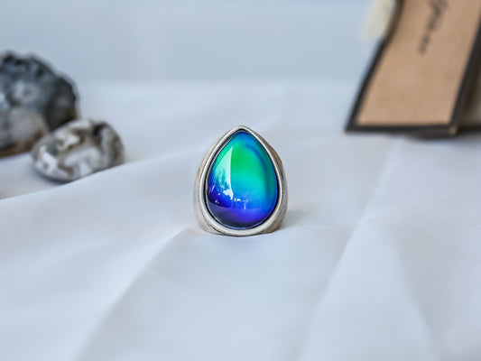 Bohemian Eye Drop Shaped Mood Ring - Mitpaw