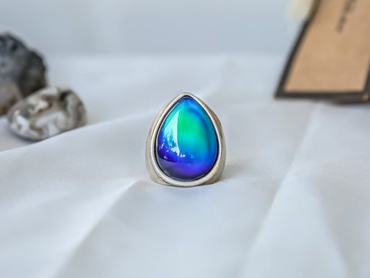 Bohemian Eye Drop Shaped Mood Ring - Mitpaw