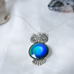Vintage Owl Colour Changing Necklace with 925 Silver Chain - Mitpaw
